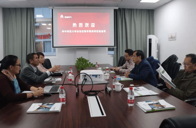熱烈歡迎，華中科技大學自動化學院領導蒞臨置恒電氣指導！